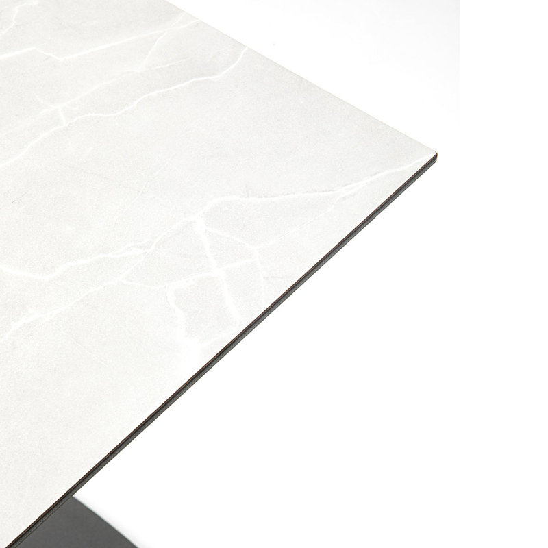 Plateau de table en HPL avec rails Grosfillex, H 0,39 po x L 48 po x l 32 po, Blanc