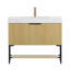 Dessus de meuble-lavabo autoportant en chêne doré 36 po Carrara-230202102-230202103-230202106