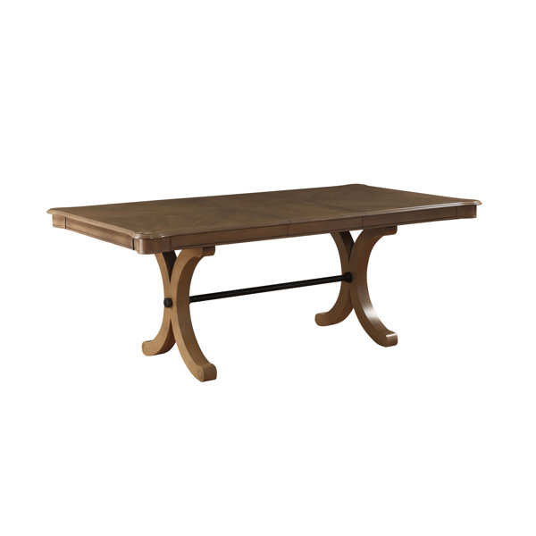 Rosalind Wheeler Elsmere Extendable Solid Wood Base Dining Table ...