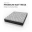 Matelas hybride double face haut de gamme 12/14 po, sensation réversible moyenne / ferme, mousse viscoélastique rafraîchissante avec housse antistatique en cachemire, certifié CertiPUR-US, SGS Fire et Oeko-TEX-706268967-706268978