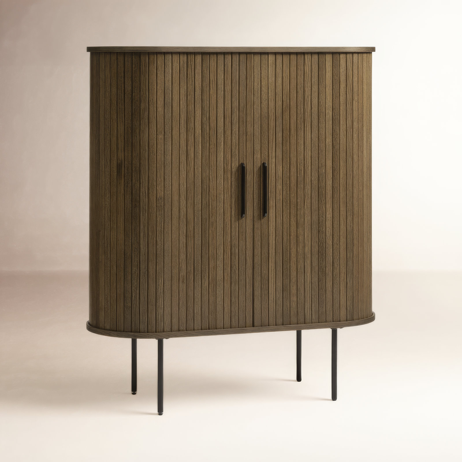 Iris 2-Door Accent Cabinet, Smoked Oak