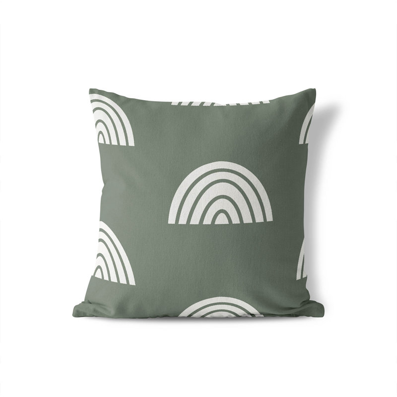 Coussin Plain Bows Match, H 20 po x l 20 po, Chimichurri / vert
