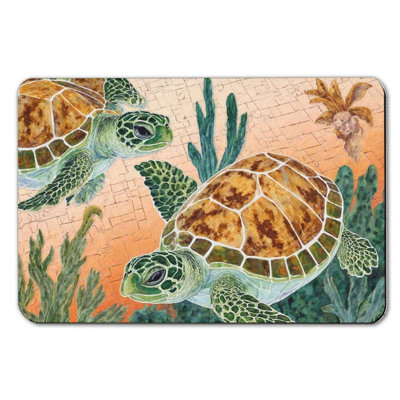 Tapis de bain 16 x 24 po Sea Turtle Decor
