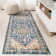 Brooklyn Geometric Medallion Blue/Beige Rug