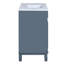 Meuble-lavabo de salle de bain avec lavabo et miroir, armoire bleue 36 po, armoire 2 tiroirs bleue, moderne