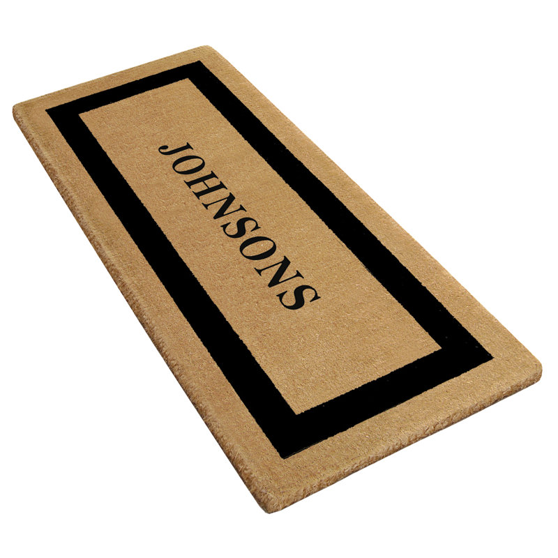 Tapis de porte antidérapant pour l'extérieur, Noir, L 22 po x L 36 po