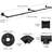 Harmoney 70.06'' Metal Wall Mounted Clothing Racks