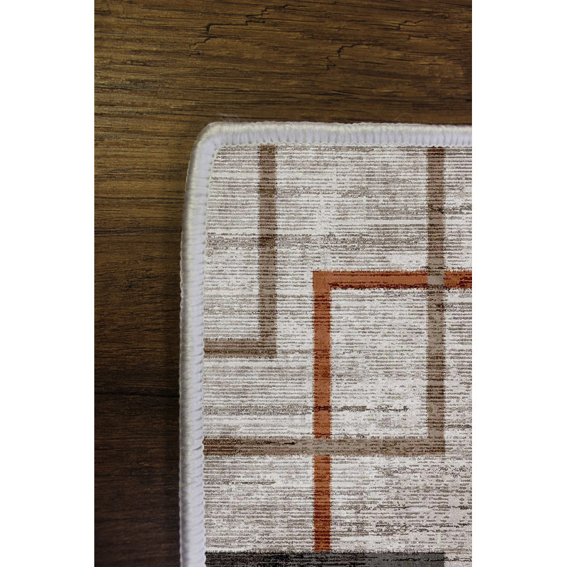 Eco-Friendly Area Rug, Grey, 5.9 x 9.2 Feet | 100% Polyester, 650 g/m², 0.2 in Pile Height | Antibacterial, Non-Slip PVC Dot Underside, Machine Washable, Perfect for Living Room & Bedroom Décor