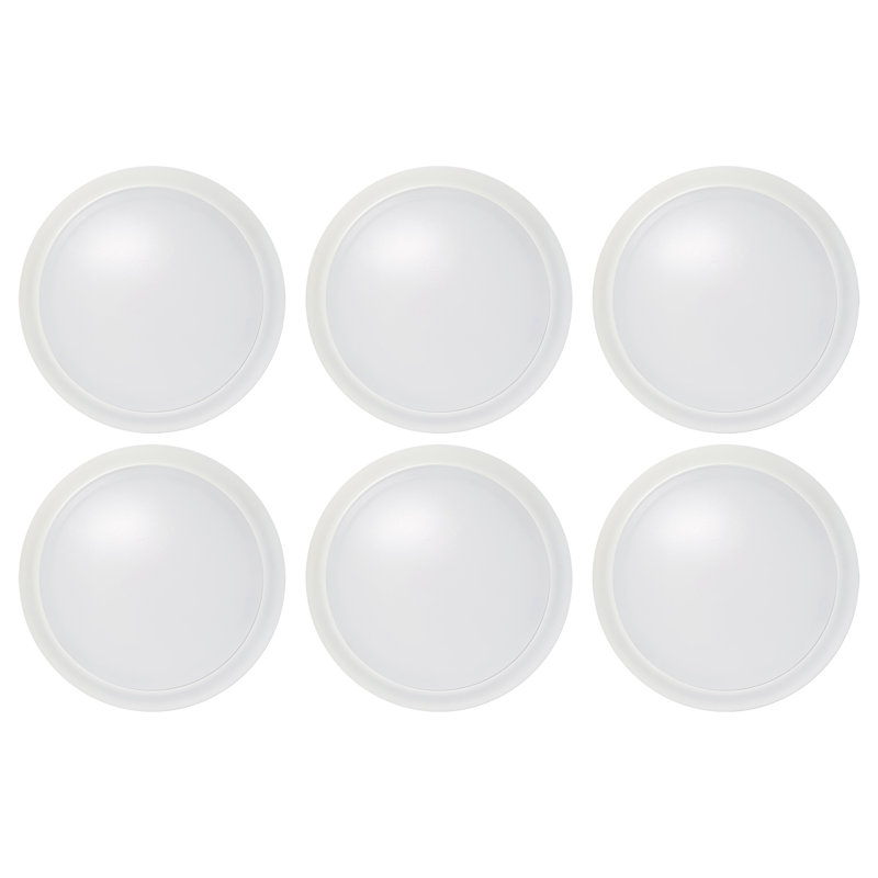 Plafonnier encastré à DEL 6 lumières Vilkoski, Blanc, 3000, H 1,28 po x l 9,49 po x P 9,49 po