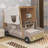 Wood Car Bed with Pillow, Ceiling Cloth-875296568