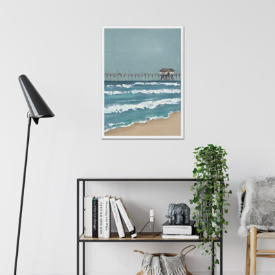Fishing Pier Diptych II - Painting