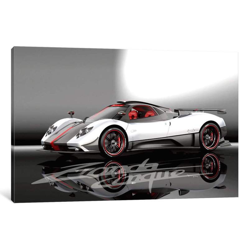 Pagani Zonda Cinque - Print on Canvas, 20.32 cm H x 30.48 cm W, No Frame