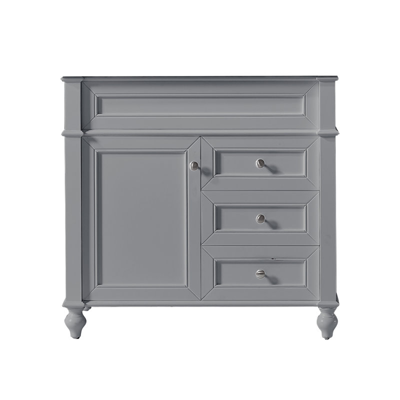Base de meuble-lavabo simple 35 po Pearcy, Gris taupe