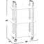 Chariot roulant à 3 niveaux avec roulettes verrouillables, chariot de rangement de style boho moderne pour l'organisation, la présentation et la mobilité de la maison