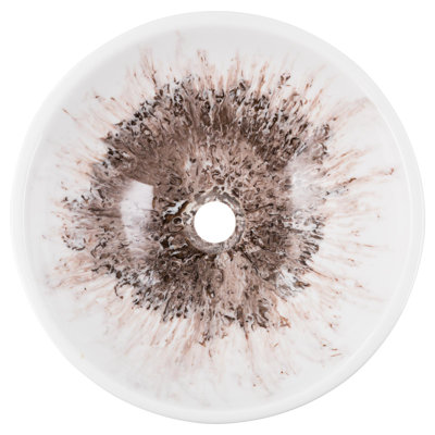 World Menagerie Gisselle 440mm L x 440mm W Resin Circular Sink