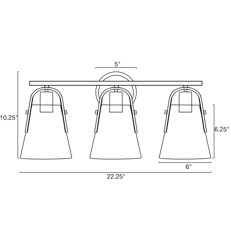 Giorgo 3 - Light Dimmable Vanity Light