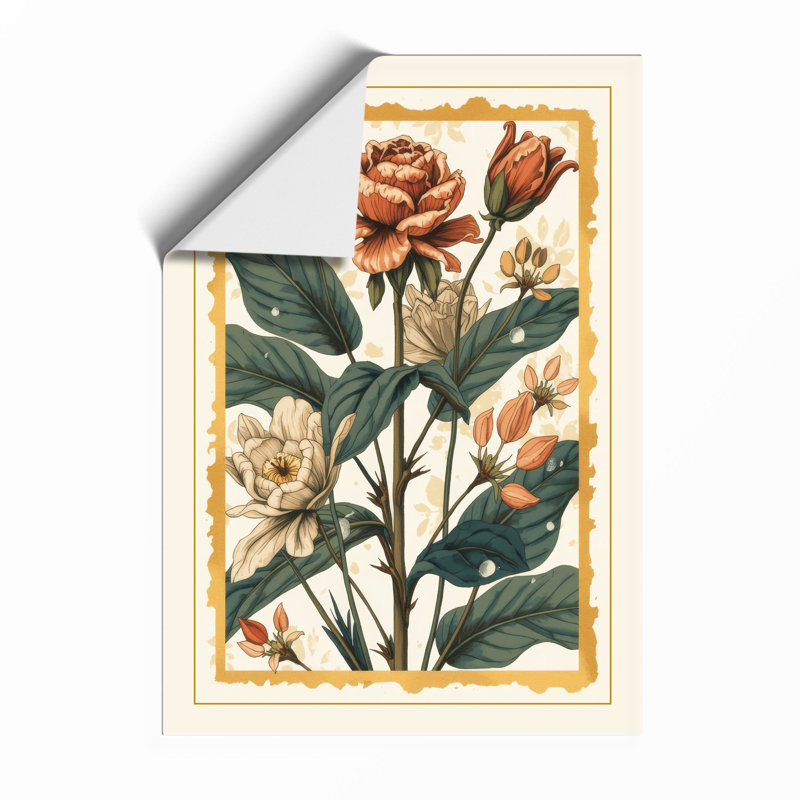 Rose Study Botanical - Print, Unframed, A3 - 42.0 x 29.7 cm