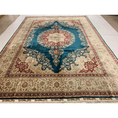 Tapis en soie noué à la main One-of-a-Kind