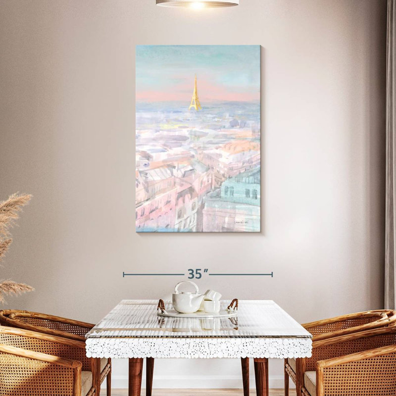 Aime Pastel Paris VI, 45" H x 30" W