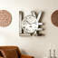 Shyfoy 28x30cm Wall Clock Mirrored Clock LOVE Letter Wall Decor