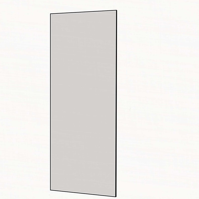 Cadre en alliage d'aluminium noir pleine longueur 70 po x 31 po, incliné ou fixé au mur, haute définition, incassable, idéal pour la chambre à coucher, le salon, le couloir - décor moderne pour la maison