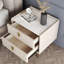 Bhanwari 45cm W Faux Leather Bedside Table