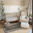 Washable 2x6 Hallway Runner Rug: Vintage Bedside Rugs Non Slip Low-Pile Floral Carpet for Kitchen Bedroom Bathroom Non-Shedding Mat for Nursery Office Dining Room Durable Doormat(Black/Floral,2x6)