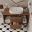 Meuble-lavabo mural 39,4 po