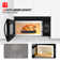 30 Inch Over-the-Range Microwave Oven with 1.6 Cu. Ft. Capacity Microwave Oven in Black