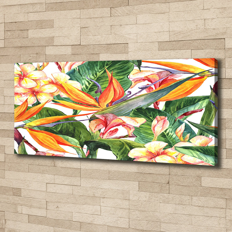 Tropical Flowers - No Frame Painting on Canvas