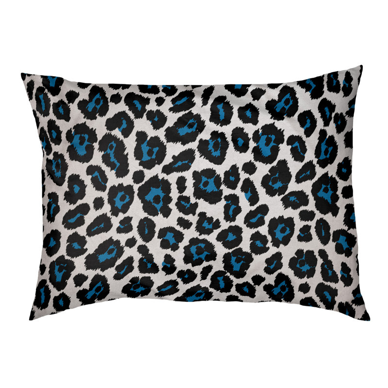 Coussin pour chien d’extérieur Buffalo football, Grand (l 30 po x P 40 po x H 5 po), Blanc / bleu Honolulu / noir