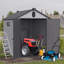 Remise de rangement en plastique pour jardin