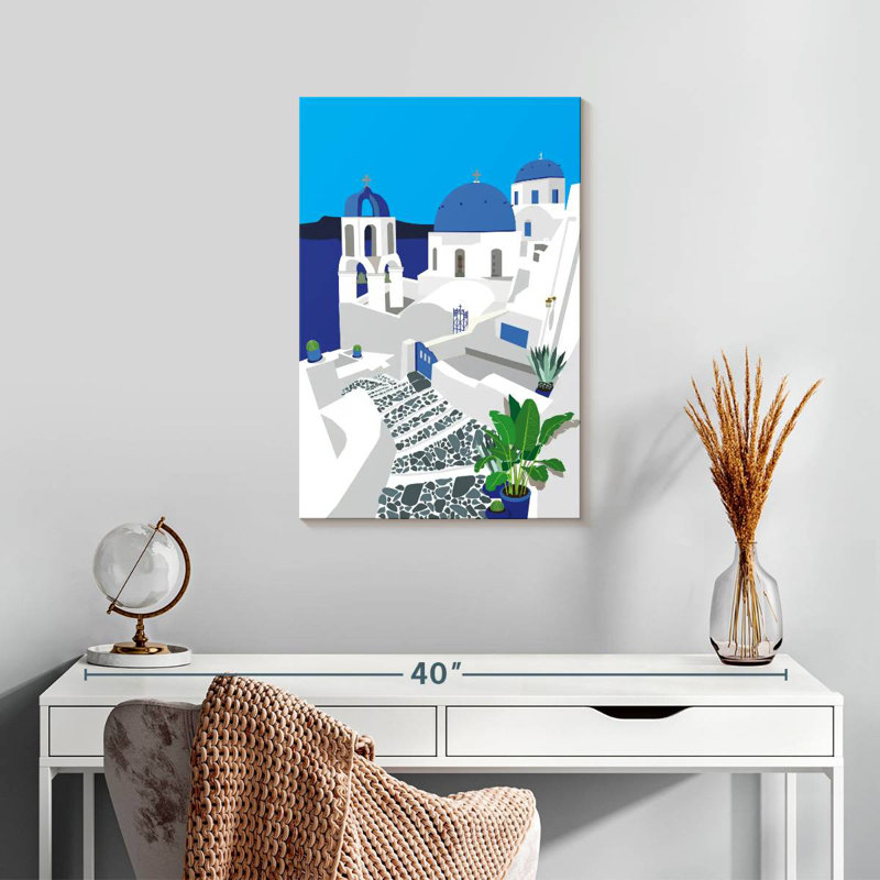 Nicci Iconic Santorini Architecture, 24" H x 16" W