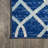 Oakden Ogee Fretwork Blue/Gray Rug-1608185757