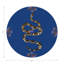 Sous-verres ronds en cuir Thistle and Snake-119015193