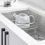 Grille d'évier en acier inoxydable surélevée pour éviers simples 33 po et 33 po Cuvee Quatron