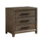 Table de chevet 3 en noyer foncé