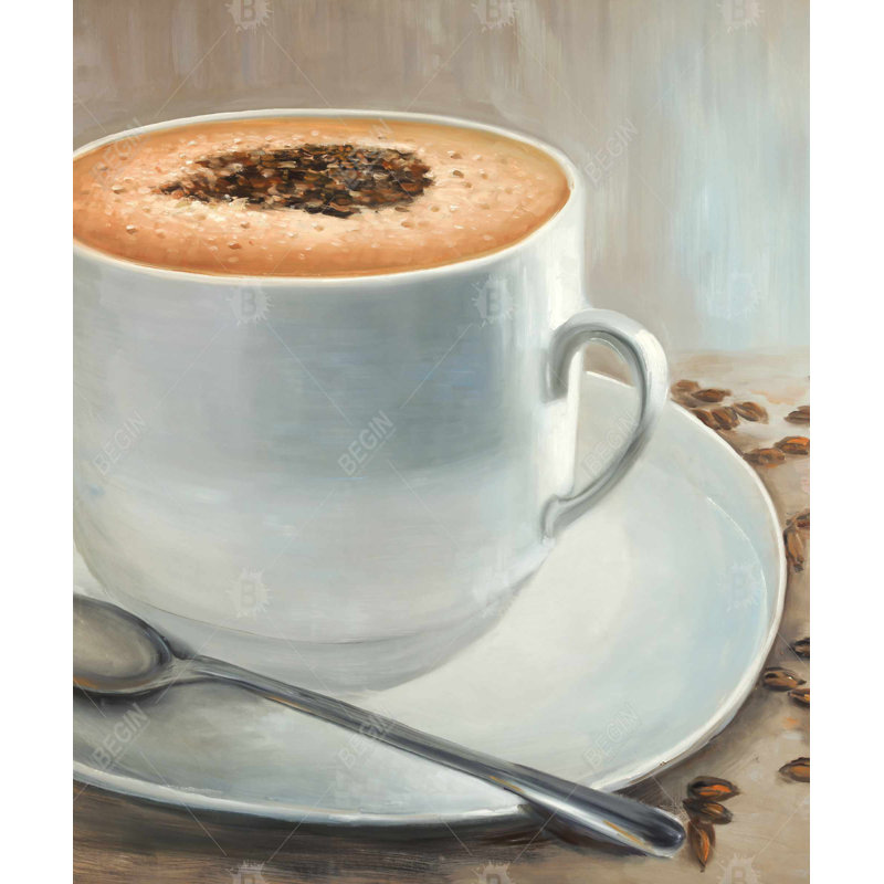 Cappuccino Time - Brown Kitchen Canvas for Home Decor