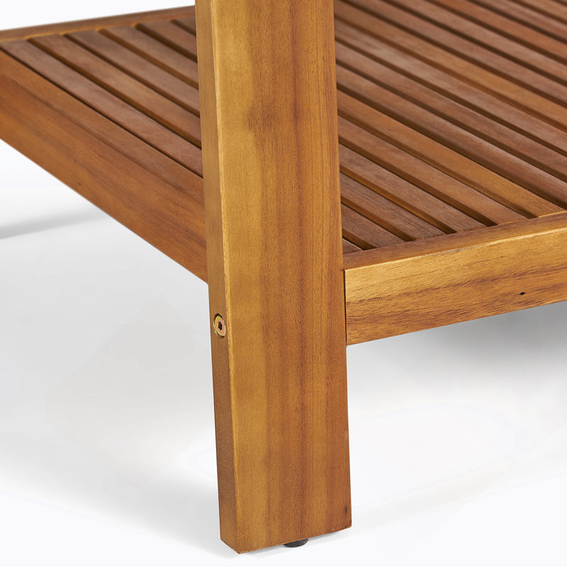 Ensemble de causeuse et de table basse d'extérieur, Beige, Brun