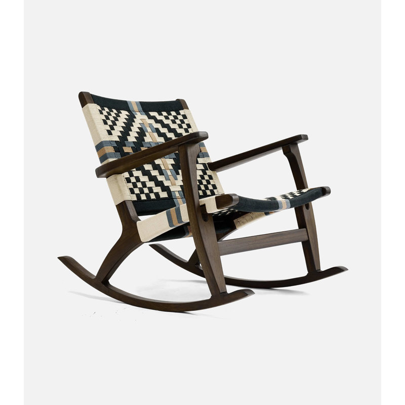 Chaise berçante Masaya, Colonial, Noyer
