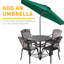Table bistro d'extérieur pour jardin Merrimack, bronze