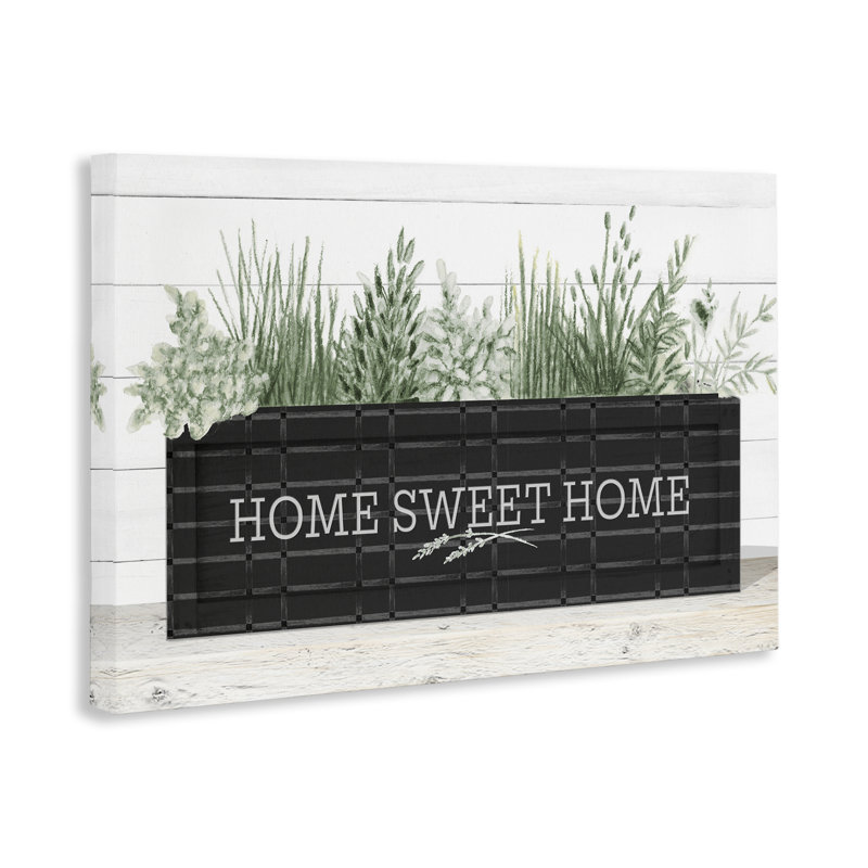 Art mural sur toile Sweet Home Garden Box par Janice Gaynor, H 16 po x l 24 po
