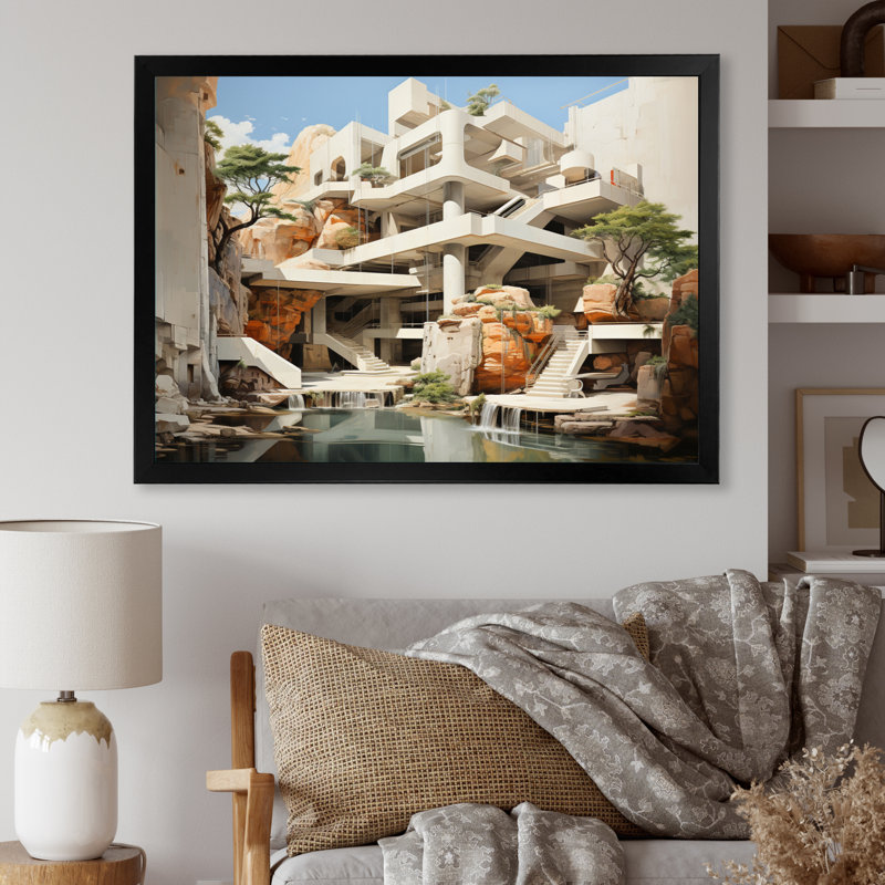 " Dam Structural Symphony Architectural ", Cadre photo noir, H 30 po x l 40 po