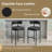 30" Modern Faux Leather Upholstered Bar Stool with Curved Low Back and Metal Frame-992528426-992528417