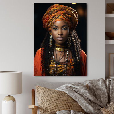Kupra afro-américain noir sur toile