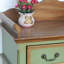 Rangement à chaussures en bois manufacturé vert