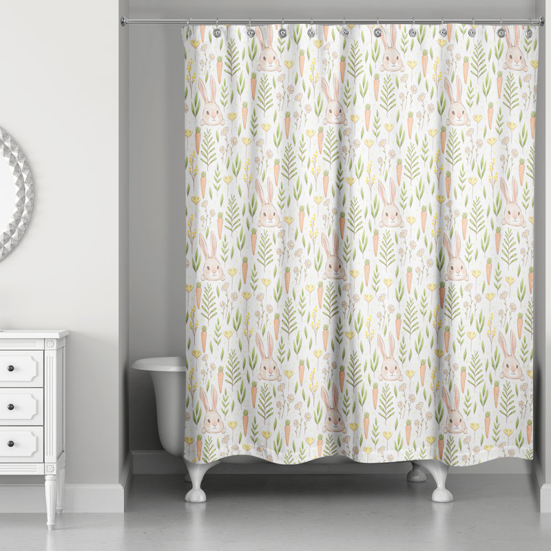Rideau de douche Bunny and Carrot