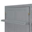 Lits simples escamotables doubles avec armoires et tablettes, gris-129523228