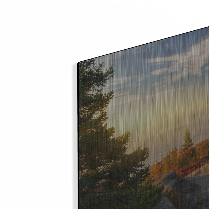 Mur en métal «Gorham Mountain Autumn» par Rick Berk, H 12 po x l 16 po