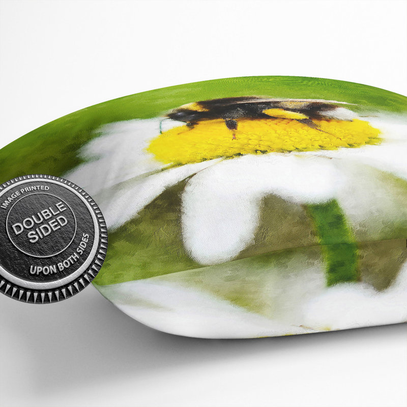 Bee Collecting Pollen Vol.2 Painting Scatter Cushion, 40cm H x 40cm W x 15cm D